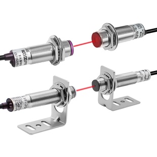 M12M18激光对射红外线光电开关开E3F L三线NPN常开远距离20M 20C1