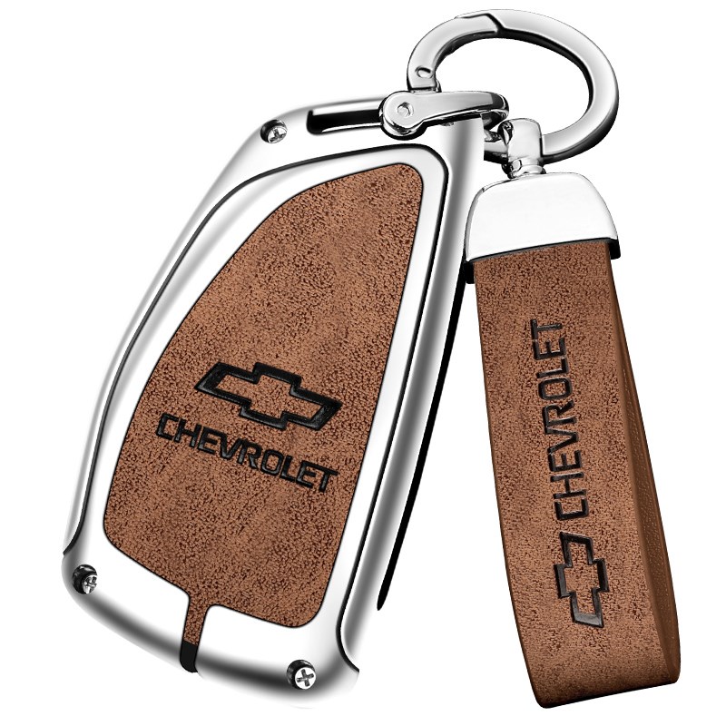 雪佛兰科沃兹科鲁兹泽车钥匙套迈锐宝赛欧探界者老款金属壳包扣男