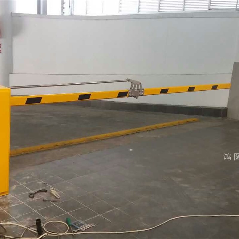 小区直杆道闸 180度折臂90度曲臂升降闸杆 遥控挡车杆门卫拦车杆