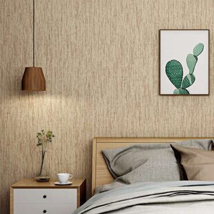 北欧纯色日式素色无纺布墙纸现代简约温馨卧室客厅大面积满铺壁纸