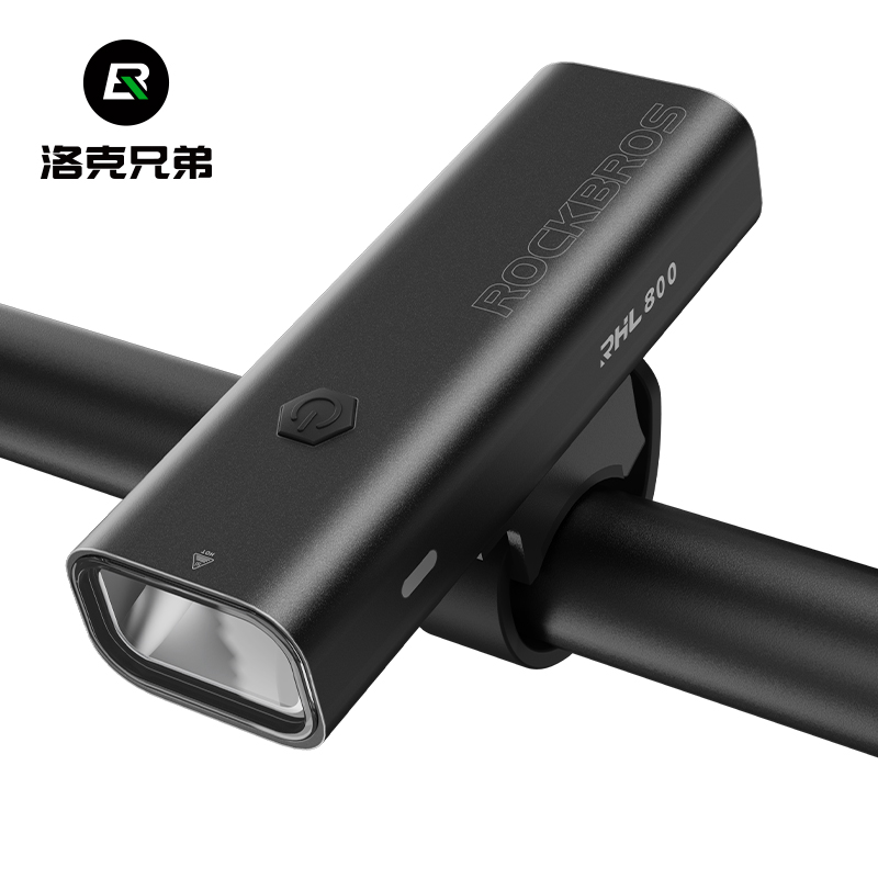 洛克兄弟自行车灯前灯夜骑强光手电筒充电防雨公路登山车骑行装备