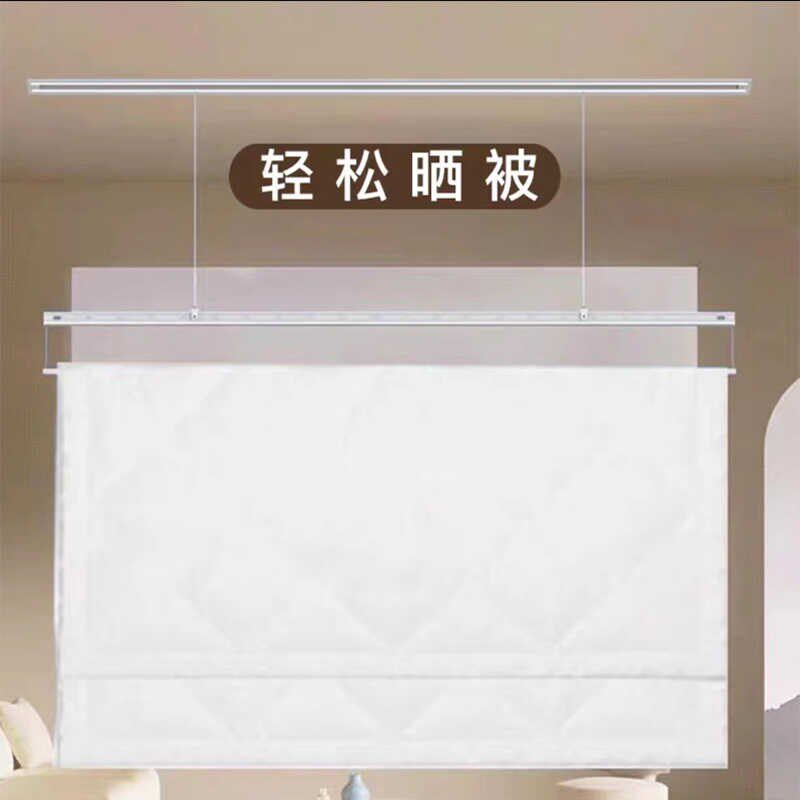 声控隐形晾衣架嵌入式电动衣架全自动升降式O智能遥控隐藏式晾衣