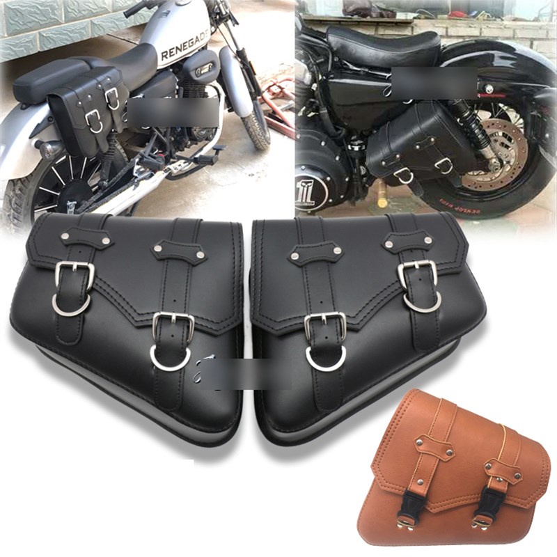 摩托车边包侧包哈雷883 1200X48硬汉改装三角挂包通用马鞍骑士包