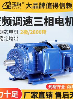 YVF变频调速电机 0.37KW-315KW高速2极2800转 三相异步电动机380V