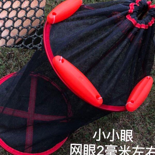 鱼网可折叠新款鱼具简易小鱼护鱼网兜网袋钓鱼涂胶小鱼篓鲫鱼便携