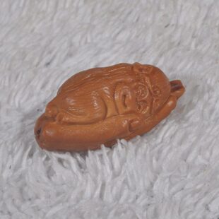 百核堂橄榄核雕十二生肖单籽动物挂件手机吊坠 猴宝宝 猴子