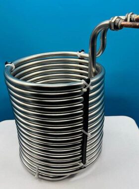 ·工业304不锈钢冷盘管蒸发器3P5P10P20匹冷水机制冷盘管热交换器