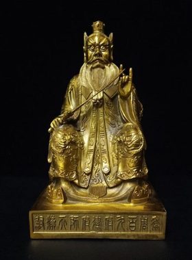 黄铜张天师铜像张道陵祖天师30厘米1米人物雕像
