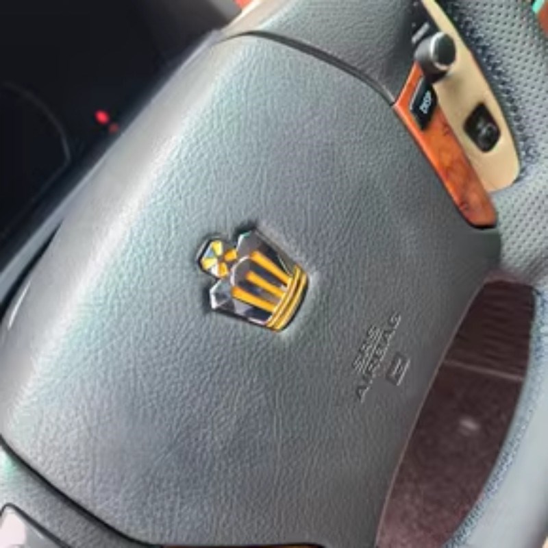 适用于丰田05-09款皇冠方向盘标 老款皇冠12代皇冠方向盘盖车标志