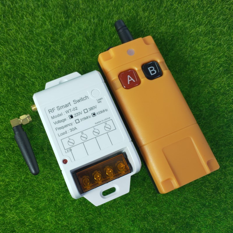 远程控制无线水泵智能控制遥控220v抽水电源灯具开关3000W大功率