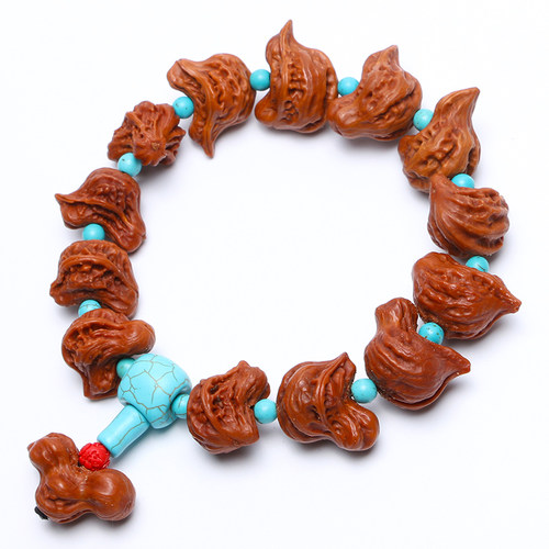 高抛异形小鸟核桃手串文玩野生包浆鸳鸯小秋子男盘玩手持把玩件