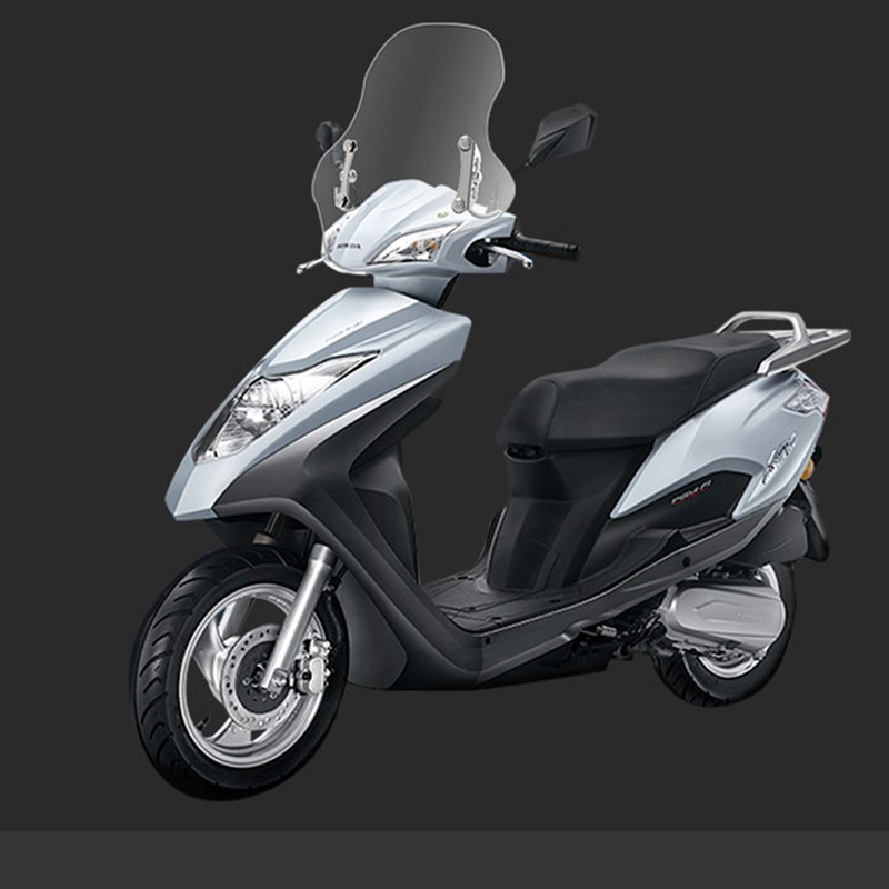 适配五羊本田迅鲨125风挡踏板摩托车改装配件可调节进口挡风玻璃