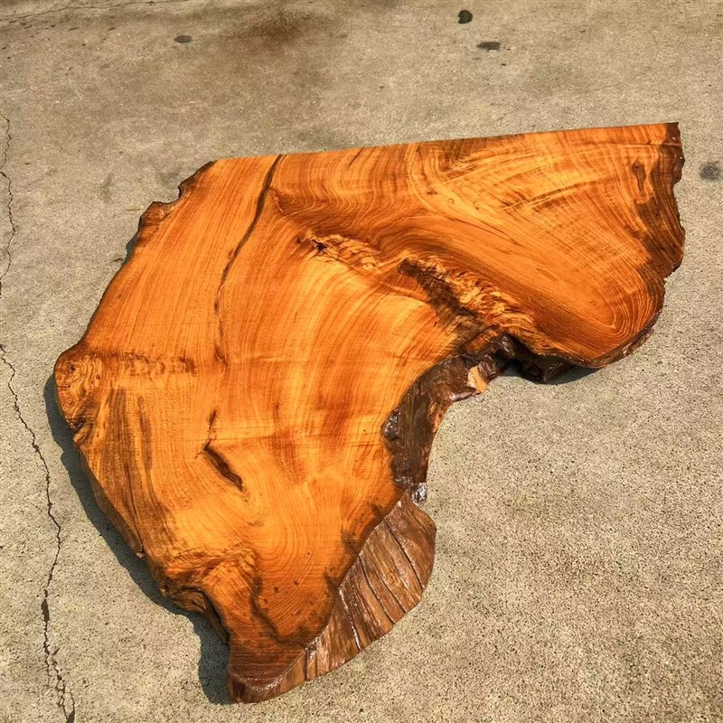 柚木实木板木片原木料毛胚料边角料缅甸柚木凳子面板木料实木小料