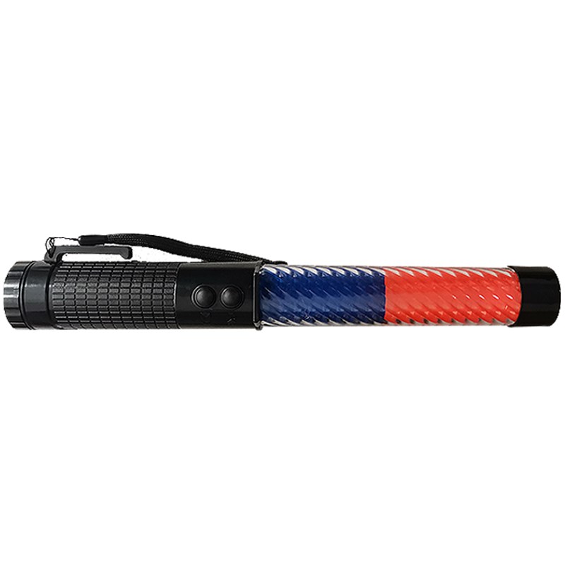 交通指挥棒充电式LED夜间荧光棒电子哨手持警示棒应急警示闪光灯