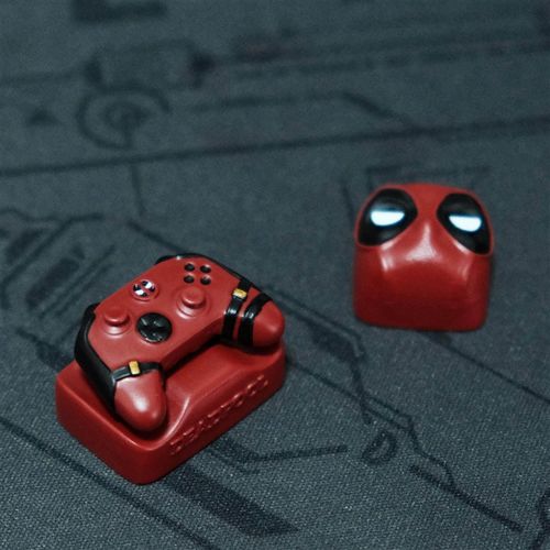 死侍小贱贱个性键帽漫威键帽单个机械键盘键帽火箭锤树脂替换键帽