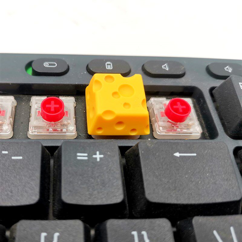 适用十字矮轴机械键盘KT个性创意手工树脂可爱送礼矮轴奶酪键帽