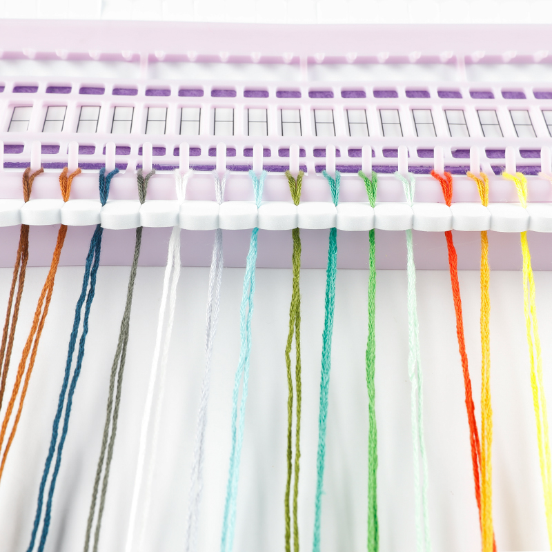 十字绣排线器50位大号缠线理线器刺绣工具神器绕线板插针穿线快捷