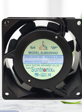 全新原装SANJUN风扇三巨SJ8025HA2BL AC220V 8cm轴流风机