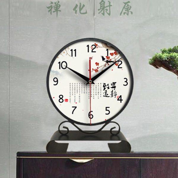 承沁座钟新中式摆件时钟静音钟表客厅摆放表摆台式台钟家用装饰钟,家居饰品,座钟,淘宝优惠券,粉丝福利购,淘宝优惠卷