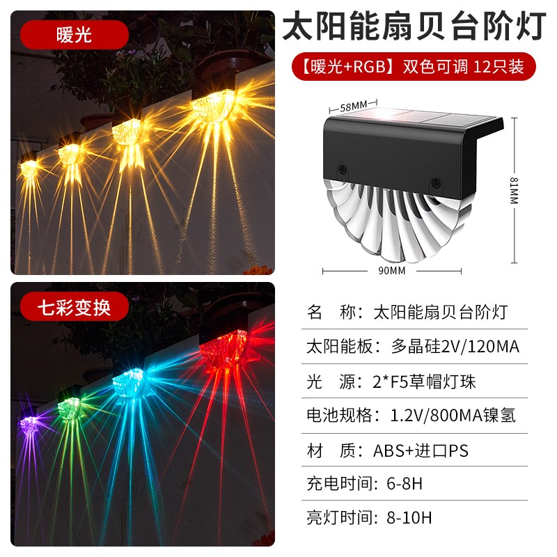 户外壁灯防水太阳能感应庭院别墅花园阳K台围墙简约装饰灯光影灯
