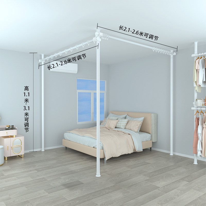 顶天立地隔断客厅屏风做房间板墙简易自装遮挡卧室V折叠移动分隔