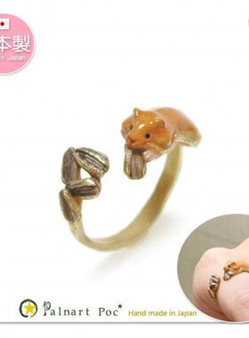 仓鼠 葵花籽 精致手工戒指