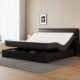 意式 极简真皮床黑色轻奢现代简约全自动智能床电动床零重力双人床