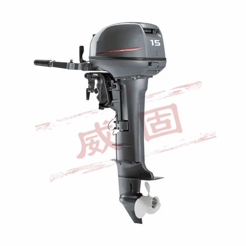 防汛救灾橡皮艇船外机二冲四w冲舷外机冲锋舟挂机发电机横倾10