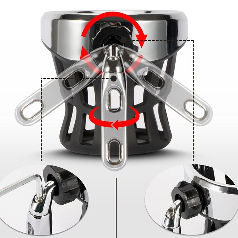 哈雷883滑翔肥仔摩托通用水杯架本田金翼GL1800 F6B改装水壶支架