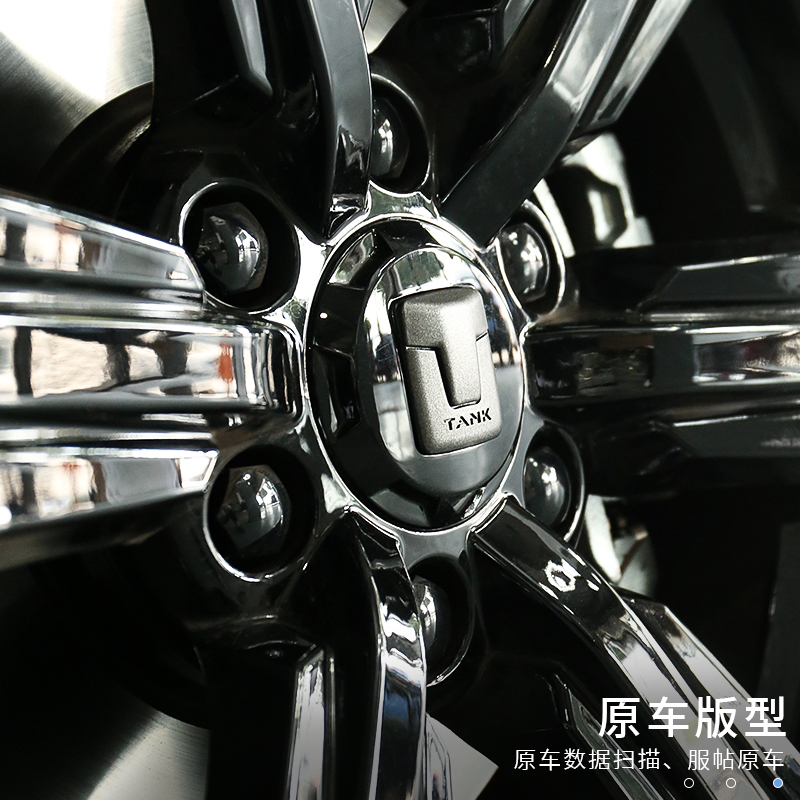 坦克300新车标改装黑色坦克标中网标轮毂标方向盘标外饰装饰贴标