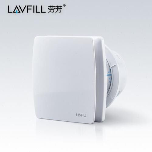 LAVFILL劳芳排气扇墙壁玻璃家用卫生间风机低噪音酒店换气扇4/6寸