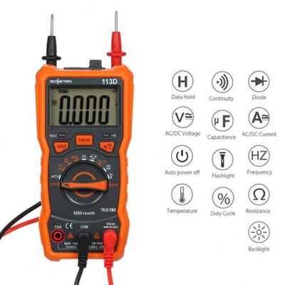 Multimeter RM113D NCV Digital Multimeter 6000 Counts Auto Ra