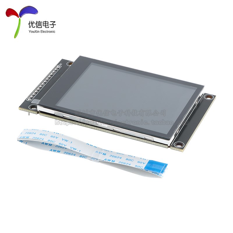2.8寸SPI串口 TFT液晶屏电容触摸屏显示模块240*320 IPS版黑色
