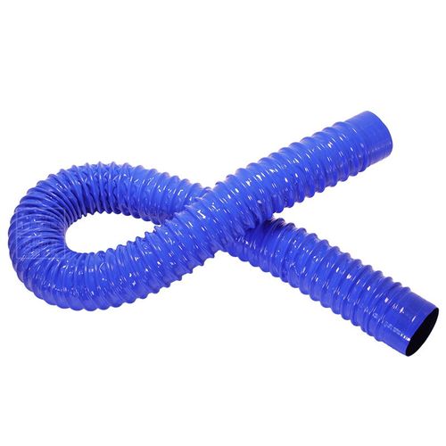 蓝色橡胶管 工业塑料波纹管PVC复合通风管木工吸尘管伸缩下水软管