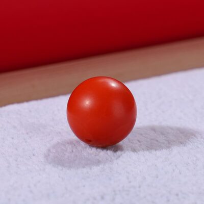 毕业级保山南红 阿东寨老料 南红珠散珠纯色柿子红满肉12mm单珠