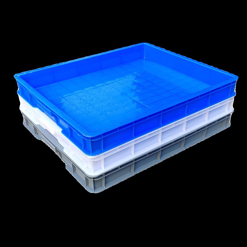 加厚塑料周转箱特大号浅盘长方形塑胶盒食品面包收纳筐儿童猫砂盘