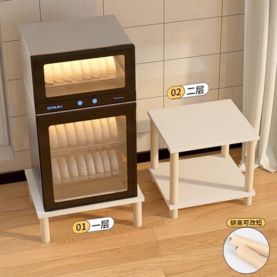 消毒柜置物架厨房微波炉增高托架底座多层落地洗碗机垫高实木架子