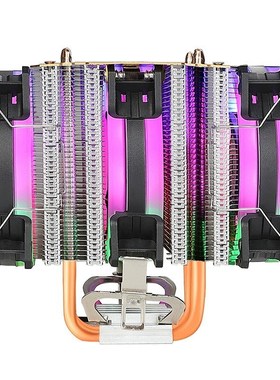 台式机电脑6铜管cpu散热器 超静音1366AMD X79 X58 2011针CPU风扇