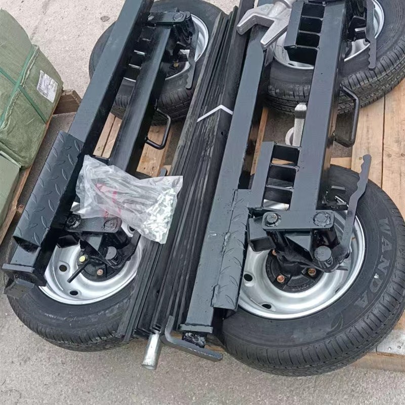 程力粤海清障救援拖车轮胎大辅助轮皮卡A型轮高速小车加强移车器