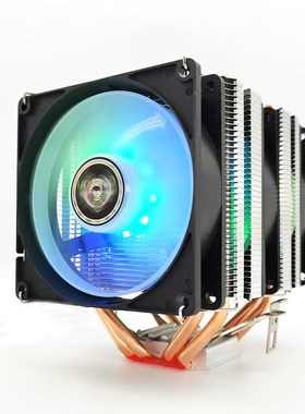 4铜管cpu散热器超静音 1151台式电脑通用CPU风扇1200/1155AMD2011