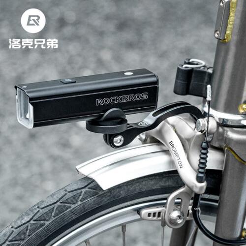 洛克兄弟折叠车前叉灯架自行车灯延伸支架运动相机底座小布铝合金