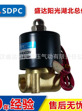 SDPC盛达水用电磁阀2W025-06黄铜水阀2W025-08常闭向