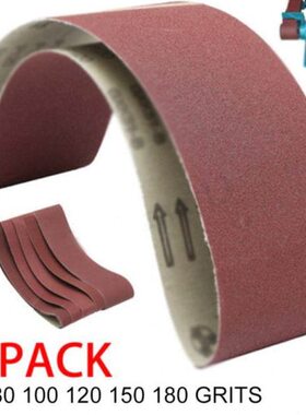 6pcs Set 915*100mm 60/80/100/120/150/180 Grits Aluminum Oxid