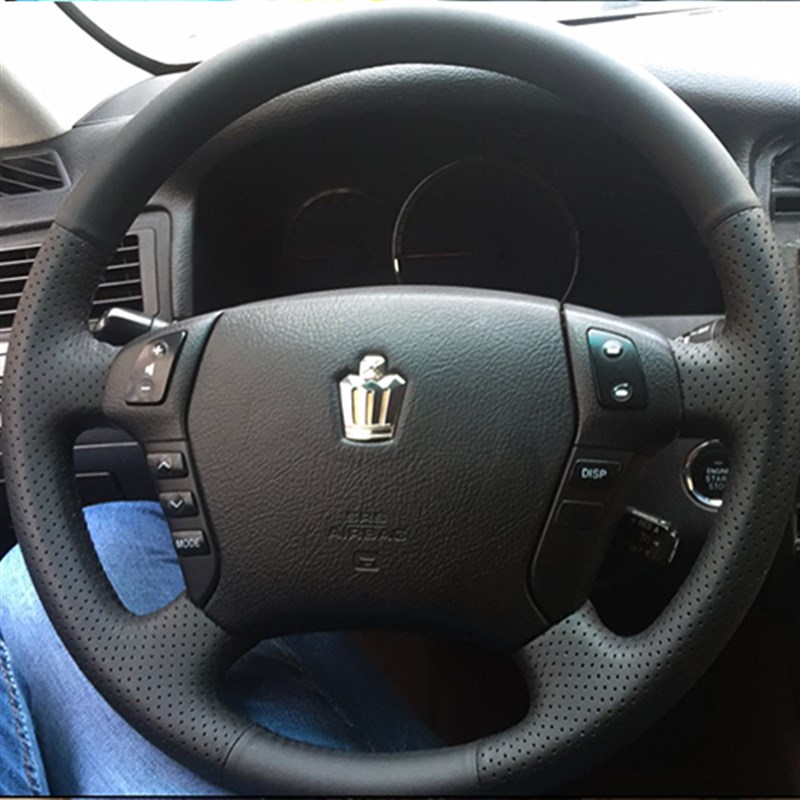 丰田老款05-09款皇冠12代皇冠霸道手缝方向盘套汽车把套