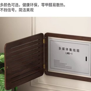 弱电箱阻挡光纤网络电缆箱多媒体配电箱开关仪表箱装 饰画简约风格