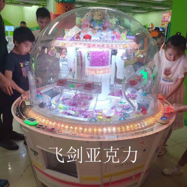 定制亚克力半球罩透明垂直加高空心圆球有机玻璃防尘罩装饰加高球