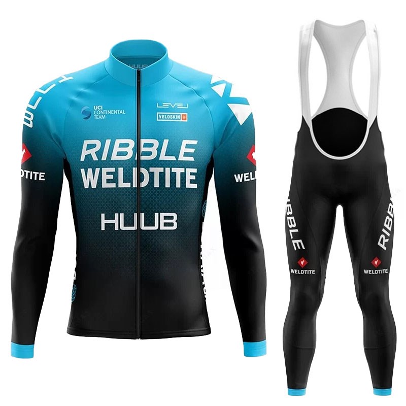 美国新款骑行服长袖套装男女秋冬季透气自行车公路山地车骑行装备