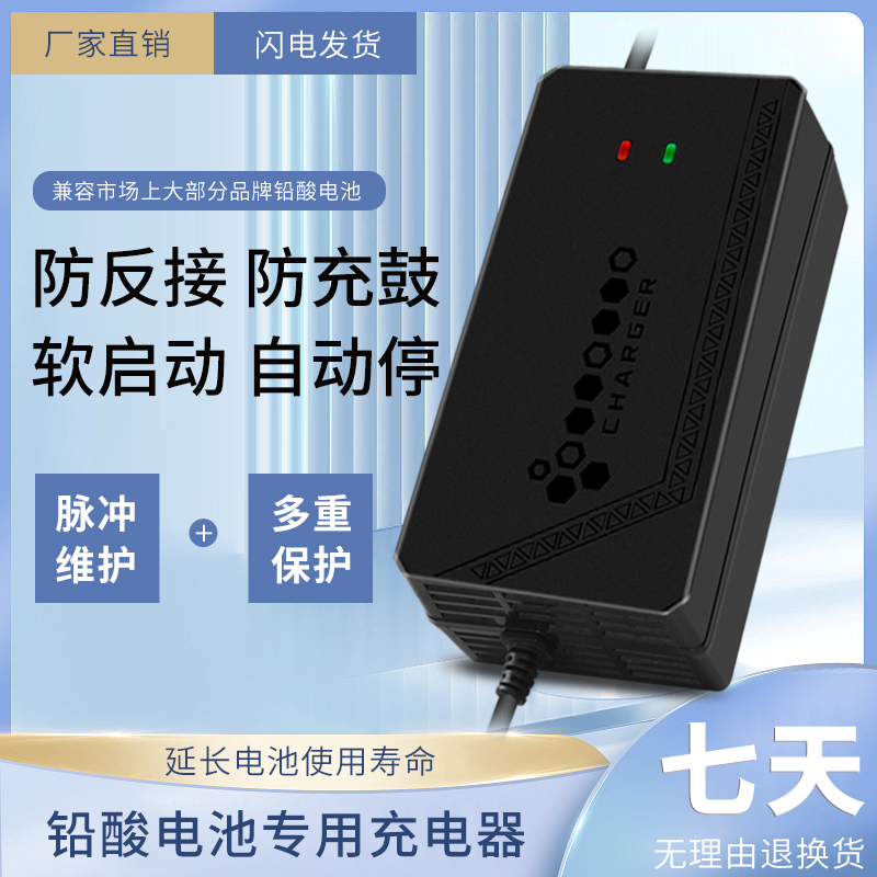 电动车电瓶车充电器48V12AH20AH60V72V30a爱玛台铃雅迪电车三轮车