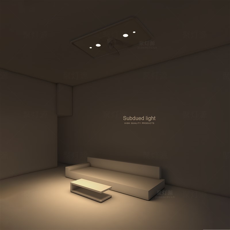 创意客厅灯隐形风扇灯简约现代led吸顶灯无主灯餐厅房间卧室灯具