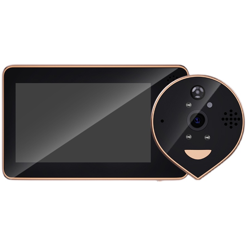 智能猫眼电子门铃监控摄像头可视显示屏家用远程手机录像wifi无线